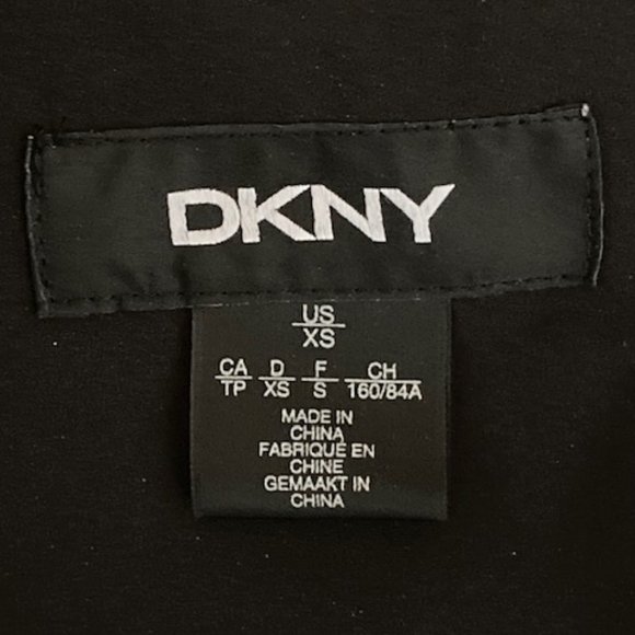 DKNY Women's Black rain jacket XS lined nice condition - Picture 5 of 8
